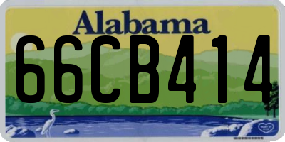 AL license plate 66CB414