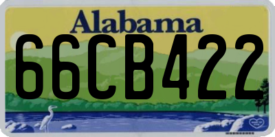 AL license plate 66CB422