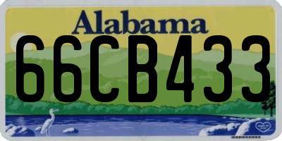 AL license plate 66CB433