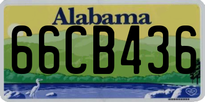 AL license plate 66CB436
