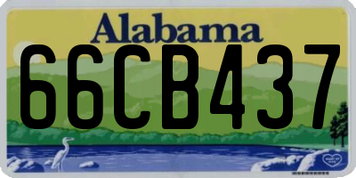 AL license plate 66CB437