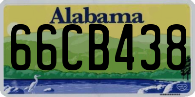 AL license plate 66CB438