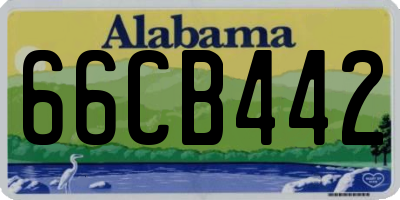 AL license plate 66CB442