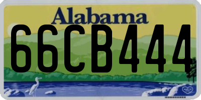 AL license plate 66CB444