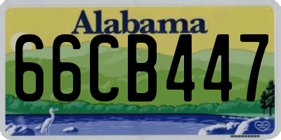 AL license plate 66CB447