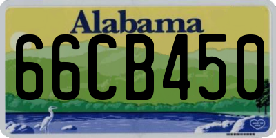AL license plate 66CB450