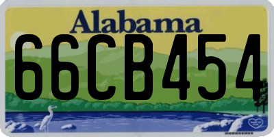 AL license plate 66CB454