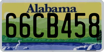 AL license plate 66CB458