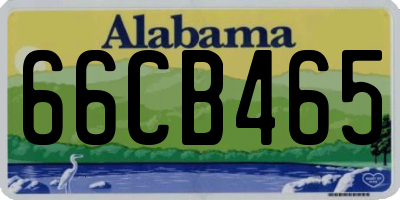AL license plate 66CB465
