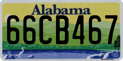 AL license plate 66CB467