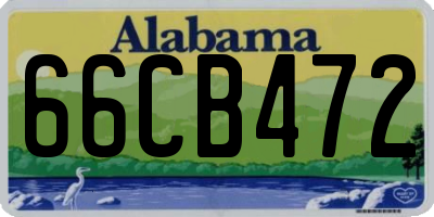 AL license plate 66CB472