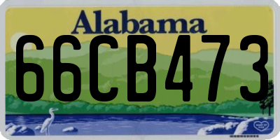 AL license plate 66CB473