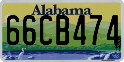 AL license plate 66CB474