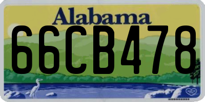 AL license plate 66CB478