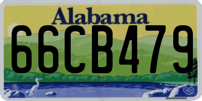 AL license plate 66CB479