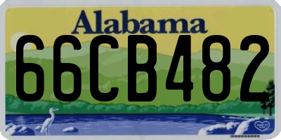 AL license plate 66CB482