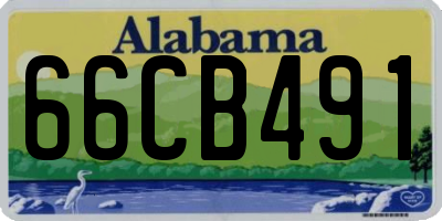 AL license plate 66CB491
