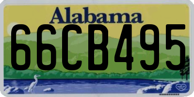 AL license plate 66CB495