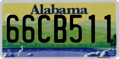 AL license plate 66CB511
