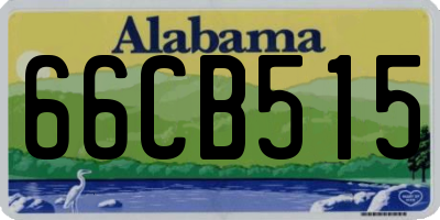 AL license plate 66CB515