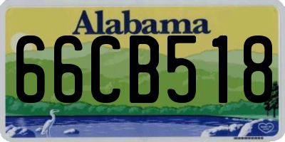 AL license plate 66CB518