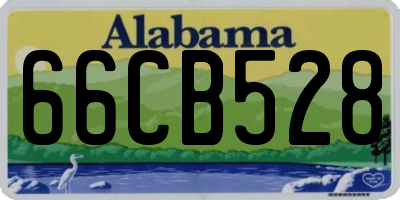 AL license plate 66CB528