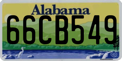 AL license plate 66CB549