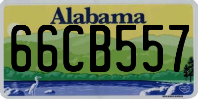 AL license plate 66CB557