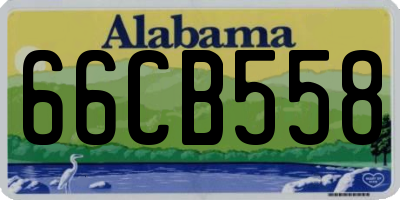 AL license plate 66CB558