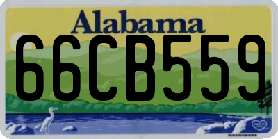 AL license plate 66CB559