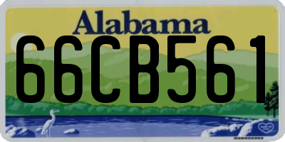 AL license plate 66CB561