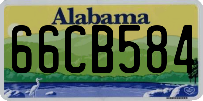 AL license plate 66CB584