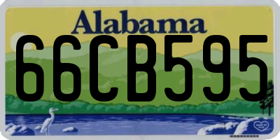 AL license plate 66CB595