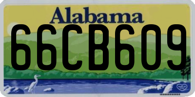 AL license plate 66CB609
