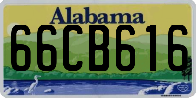 AL license plate 66CB616