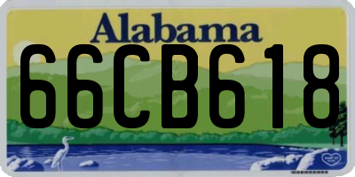 AL license plate 66CB618