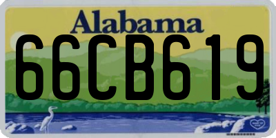 AL license plate 66CB619