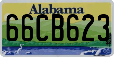 AL license plate 66CB623