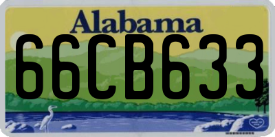 AL license plate 66CB633