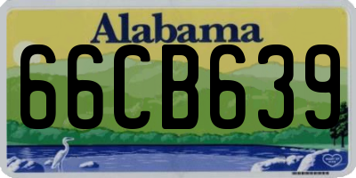 AL license plate 66CB639