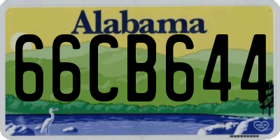 AL license plate 66CB644