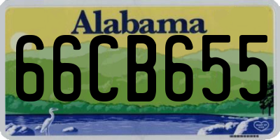 AL license plate 66CB655