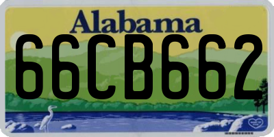 AL license plate 66CB662
