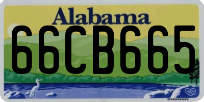 AL license plate 66CB665