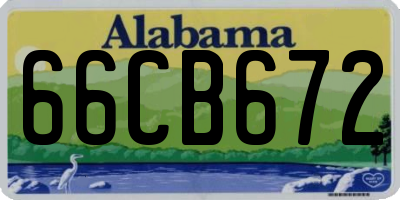AL license plate 66CB672