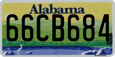 AL license plate 66CB684