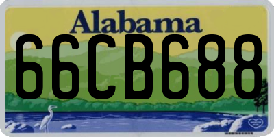 AL license plate 66CB688