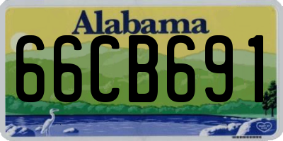AL license plate 66CB691