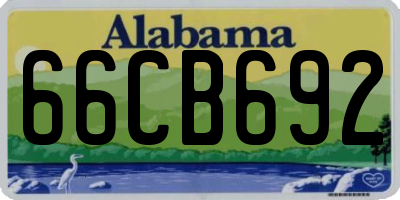 AL license plate 66CB692