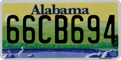 AL license plate 66CB694